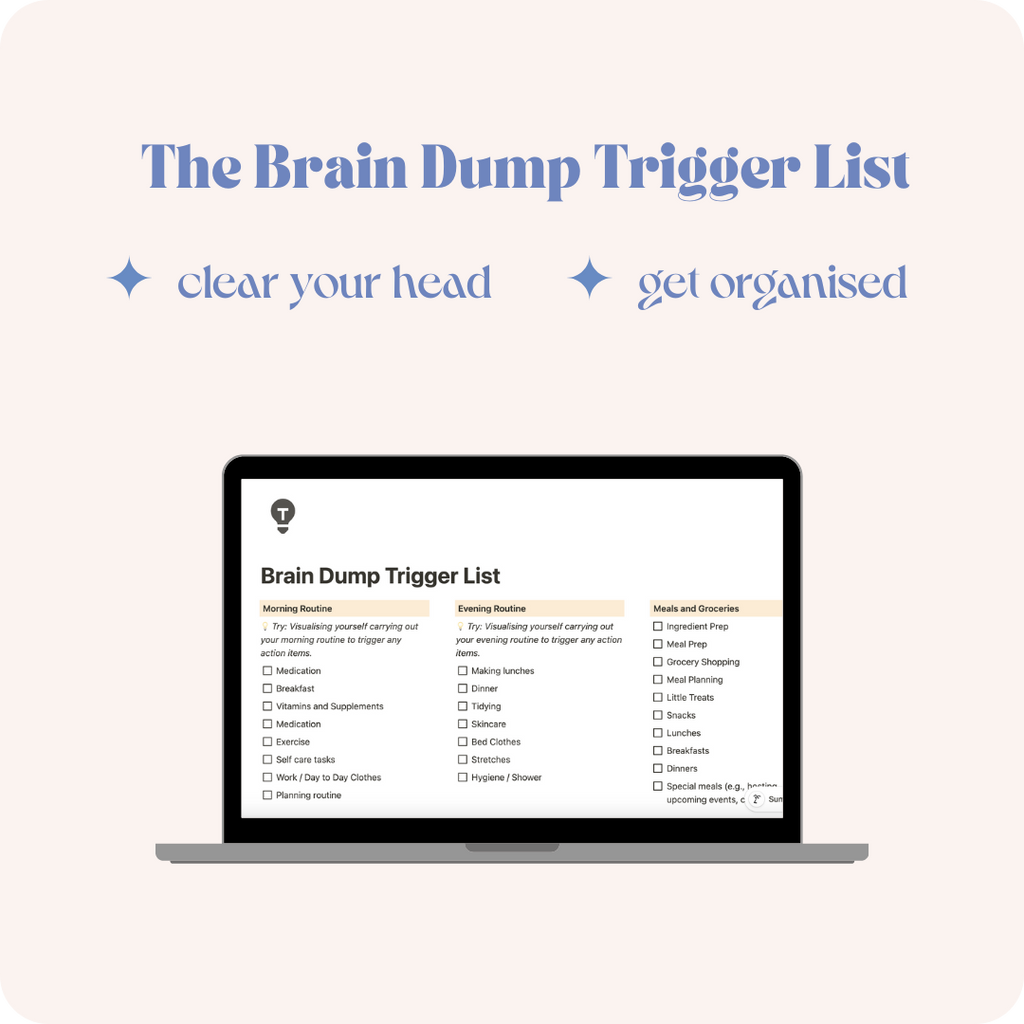 Brain Dump Trigger List Notion Template