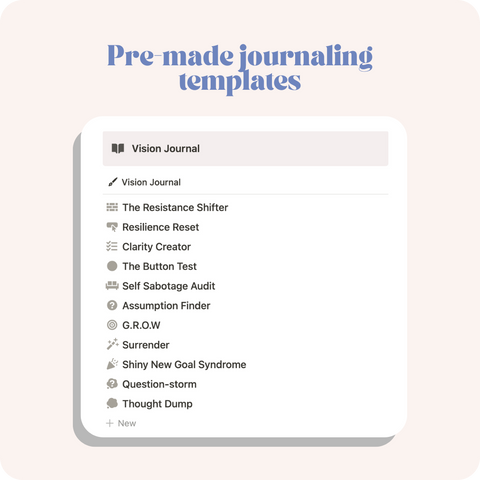 The Notion Vision Board + Journal Template