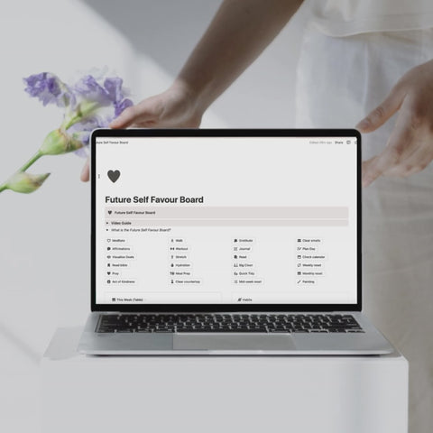 Future Self Favour Board Notion Template